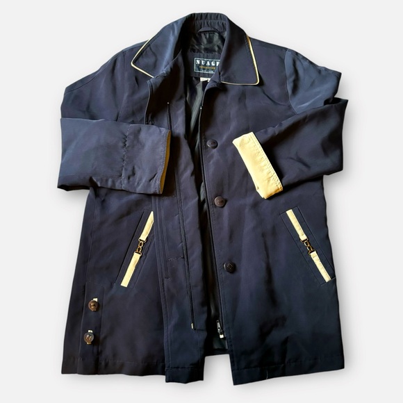 Nuage Lightweight Lined Rain Jacket, Wind Resistant Sm, Navy, Ex Condition - Picture 11 of 14